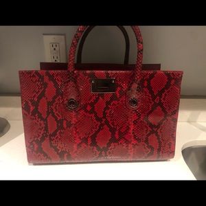 Jimmy Choo Riley Python Handbag